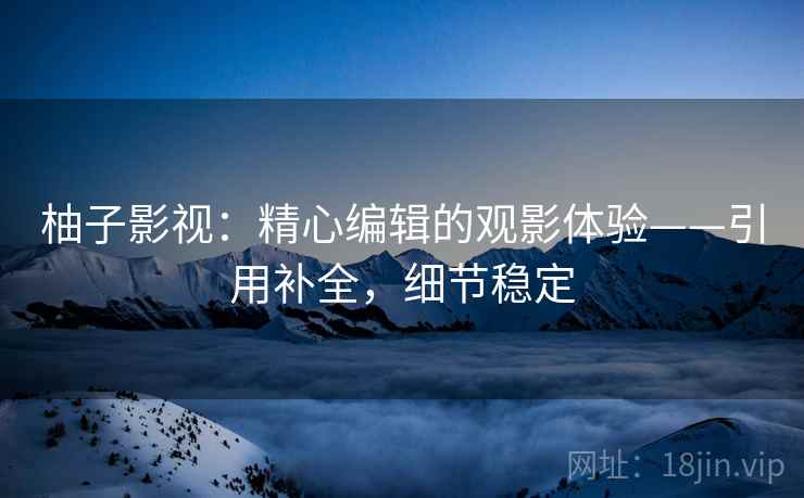 柚子影视：精心编辑的观影体验——引用补全，细节稳定