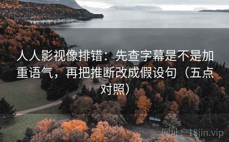 人人影视像排错：先查字幕是不是加重语气，再把推断改成假设句（五点对照）