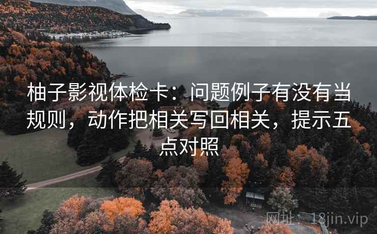 柚子影视体检卡：问题例子有没有当规则，动作把相关写回相关，提示五点对照